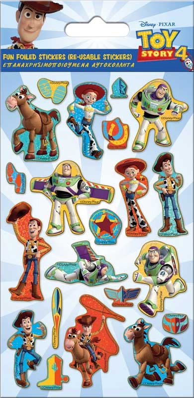 Toy Story 4 Foil Stickers (£1.25)